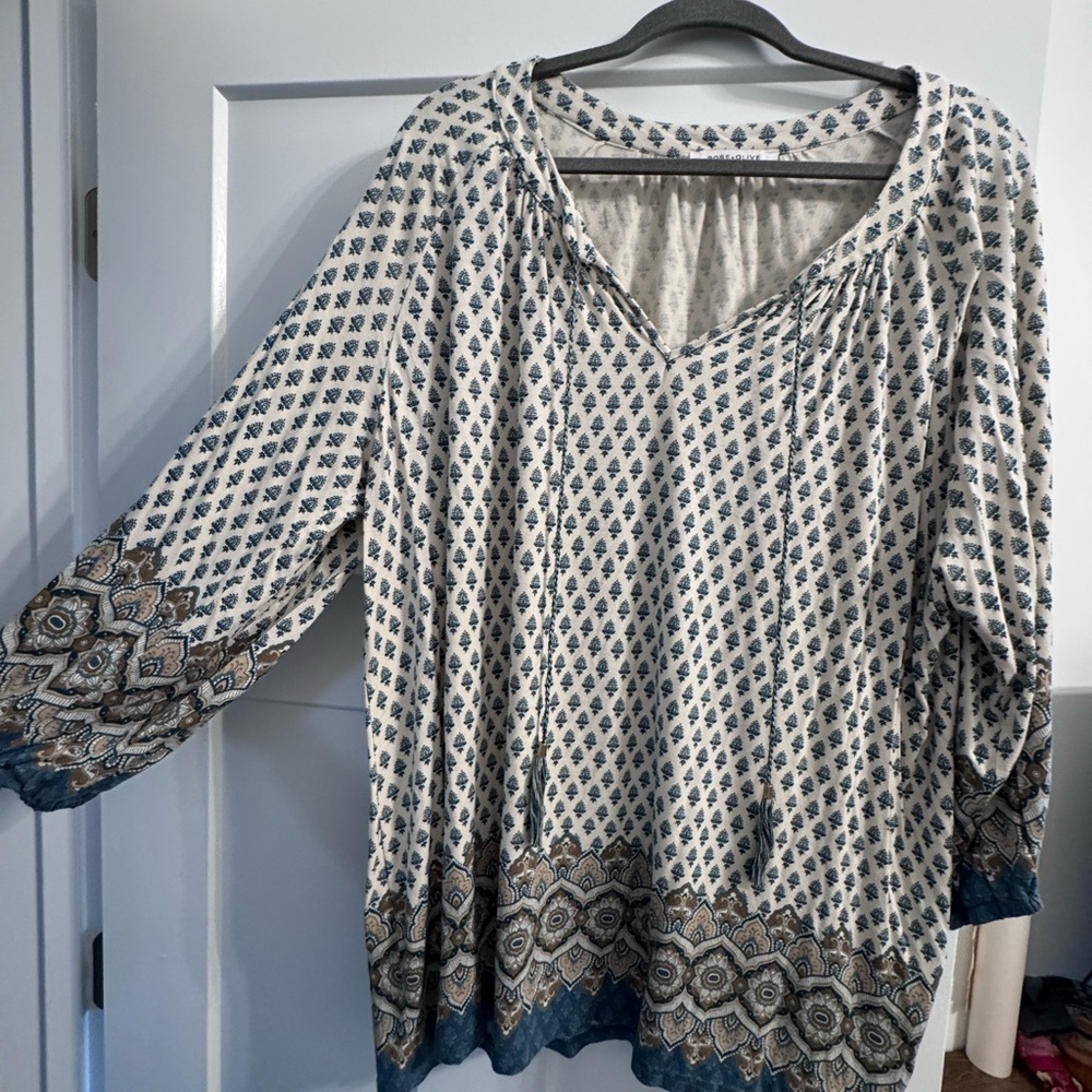 Rose + Olive tunic